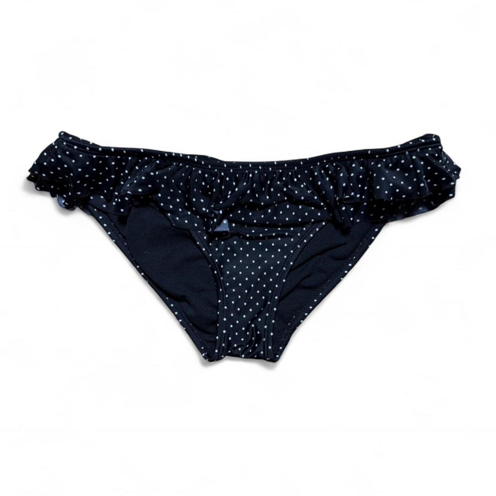 Roxy Black and White Polka Dot Bikini Bottom